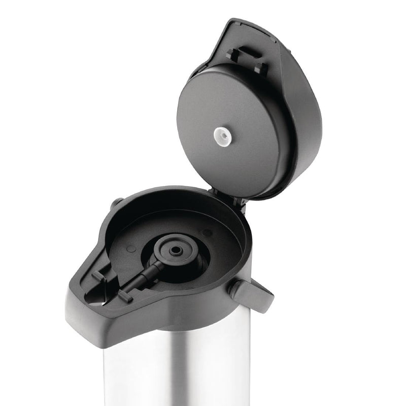 Olympia Pump-Action-Airpot mit Edelstahldeckel, 3 l