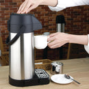 Olympia Pump-Action-Airpot mit Edelstahldeckel, 3 l