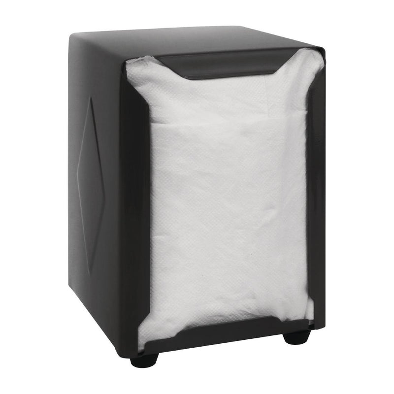 Olympia Stainless Steel Napkin Dispenser Black