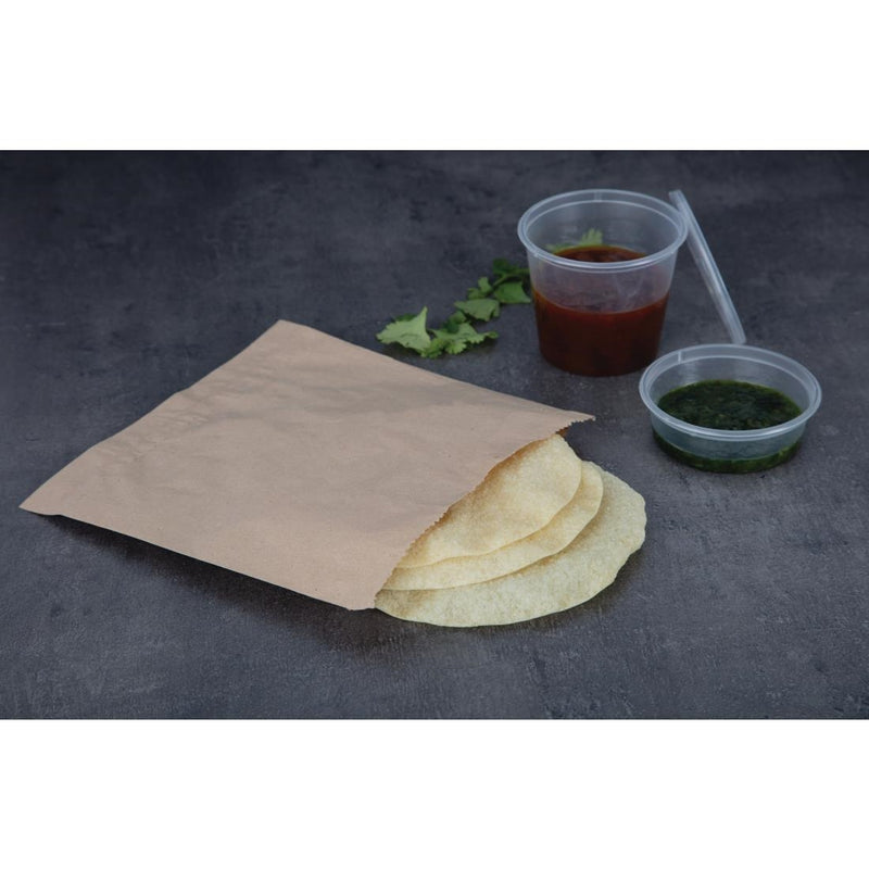 Fiesta Recyclable Brown Paper Counter Bags Small (Pack of 1000)