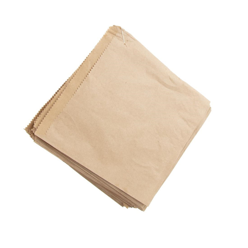 Fiesta Recyclable Brown Paper Counter Bags Small (Pack of 1000)