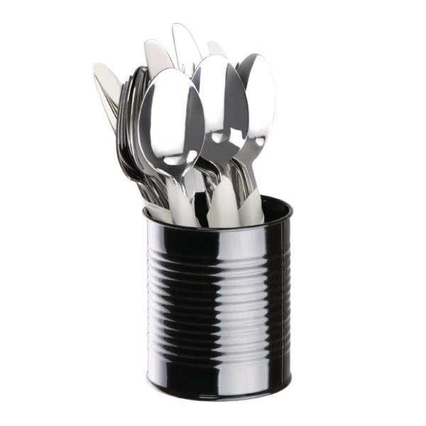 Olympia Tischablage aus verzinktem Stahl, Schwarz