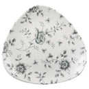Churchill Vintage Prints Dreieckiger Teller mit Chintz-Muster, Grau, Rose, 229 mm, 12 Stück
