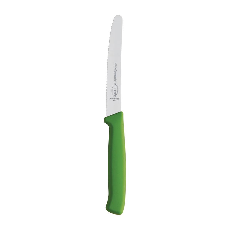 Dick Pro Dynamic Allzweckmesser mit Wellenschliff, Grün, 11 cm