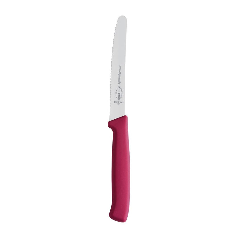 Dick Pro Dynamic Allzweckmesser mit Wellenschliff, Rosa, 11 cm