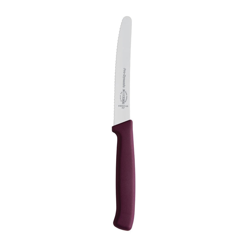 Dick Pro Dynamic Allzweckmesser mit Wellenschliff, Lila, 11 cm