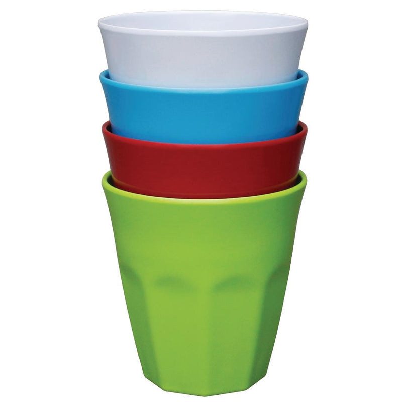Olympia Kristallon Melamine Plastic Tumbler Green 290ml (Pack of 6)