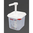 Araven Saucenspender mit Pumpe GN 1/6 Transparent 2,6Ltr