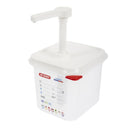 Araven Saucenspender mit Pumpe GN 1/6 Transparent 2,6Ltr