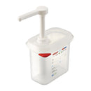 Araven Saucenspender mit Pumpe GN 1/9 Transparent 1,5Ltr