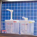 Araven Saucenspender mit Pumpe GN 1/6, transparent, 2,6 l (2 Stück)
