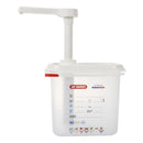 Araven Saucenspender mit Pumpe GN 1/9, transparent, 1,5 l, 3 Stück