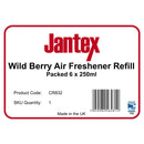 Jantex Aircare Lufterfrischer, Nachfüller, Wildbeere, 270 ml, 6 Stück