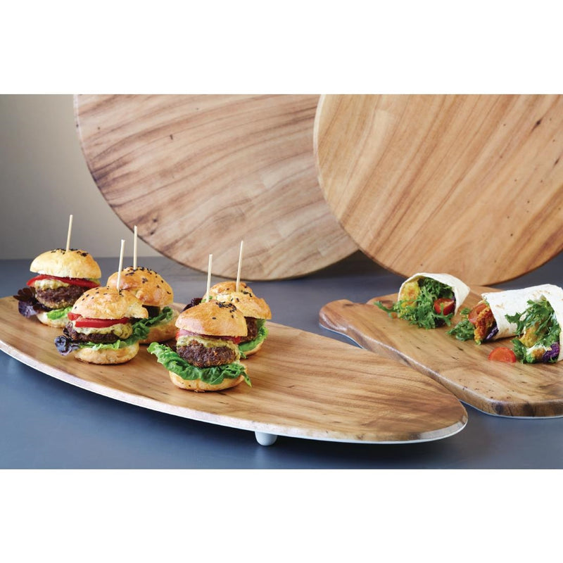 APS Timber Round Melamine Platter 440mm