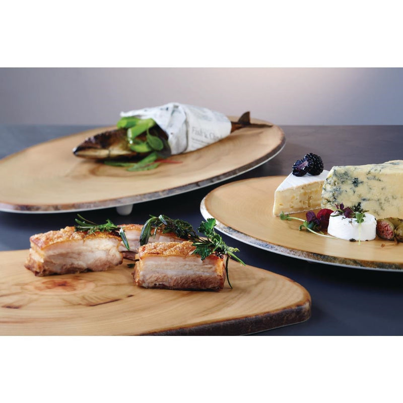 APS Timber Round Melamine Platter 440mm