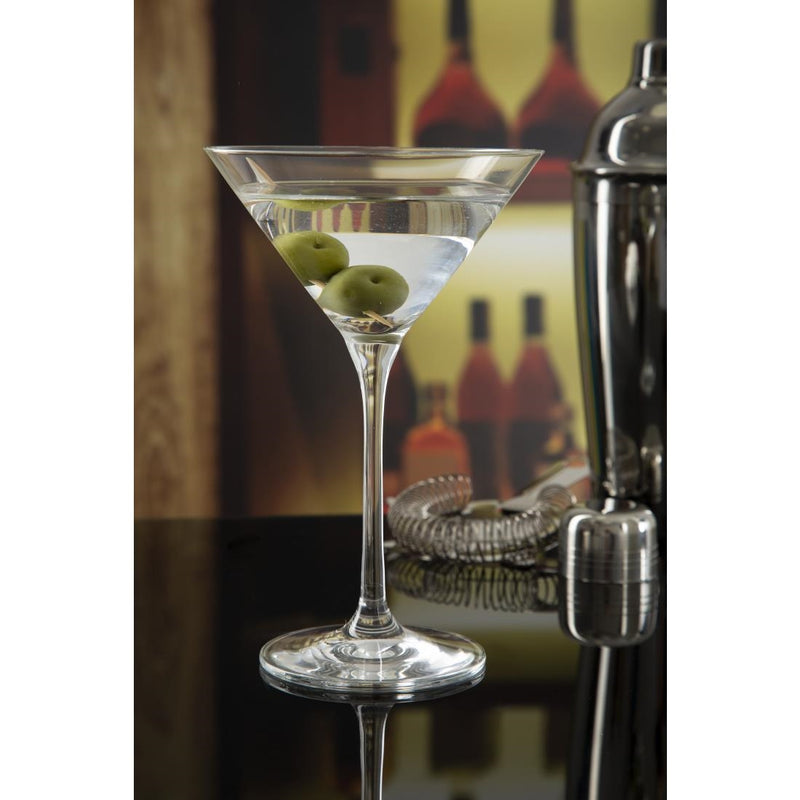Olympia Campana One Piece Kristall-Martini-Glas, 260 ml, 6 Stück