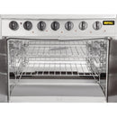 Buffalo 6 Burner Gas Oven Range with Castors