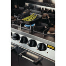 Buffalo 6 Burner Gas Oven Range with Castors