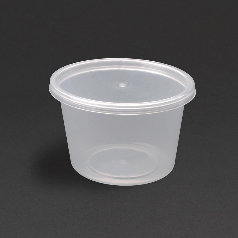 Fiesta Recyclable Plastic Microwavable Deli Pots 100ml / 3.5oz (Pack of 100)