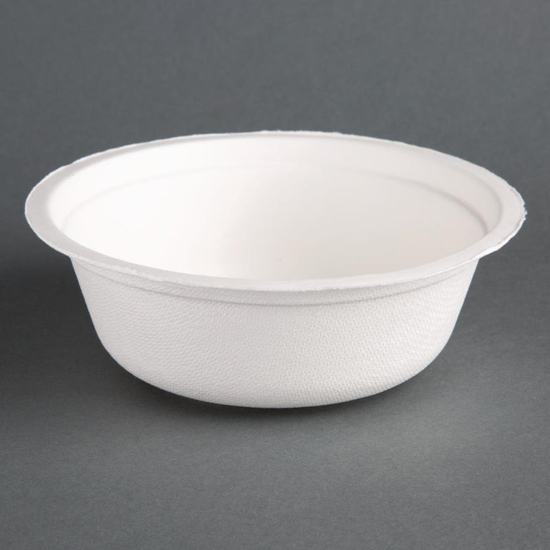 Fiesta kompostierbare Bagasse-Schalen, rund, 500 ml, 50 Stück