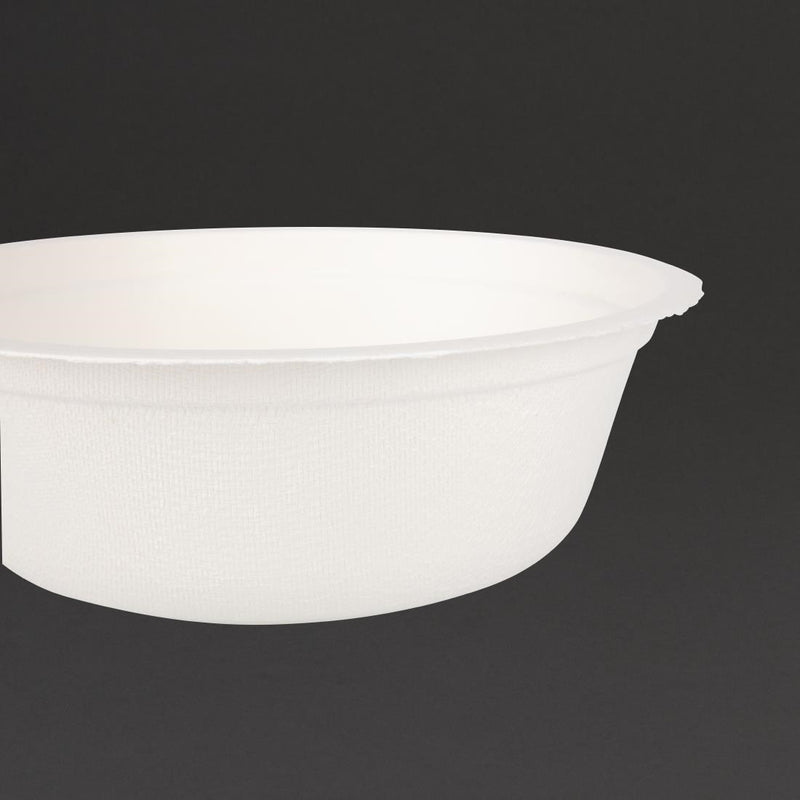 Fiesta kompostierbare Bagasse-Schalen, rund, 500 ml, 50 Stück