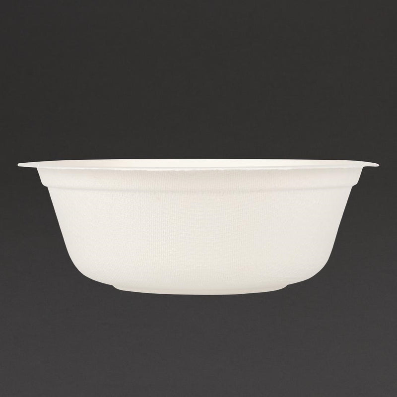 Fiesta kompostierbare Bagasse-Schalen, rund, 500 ml, 50 Stück