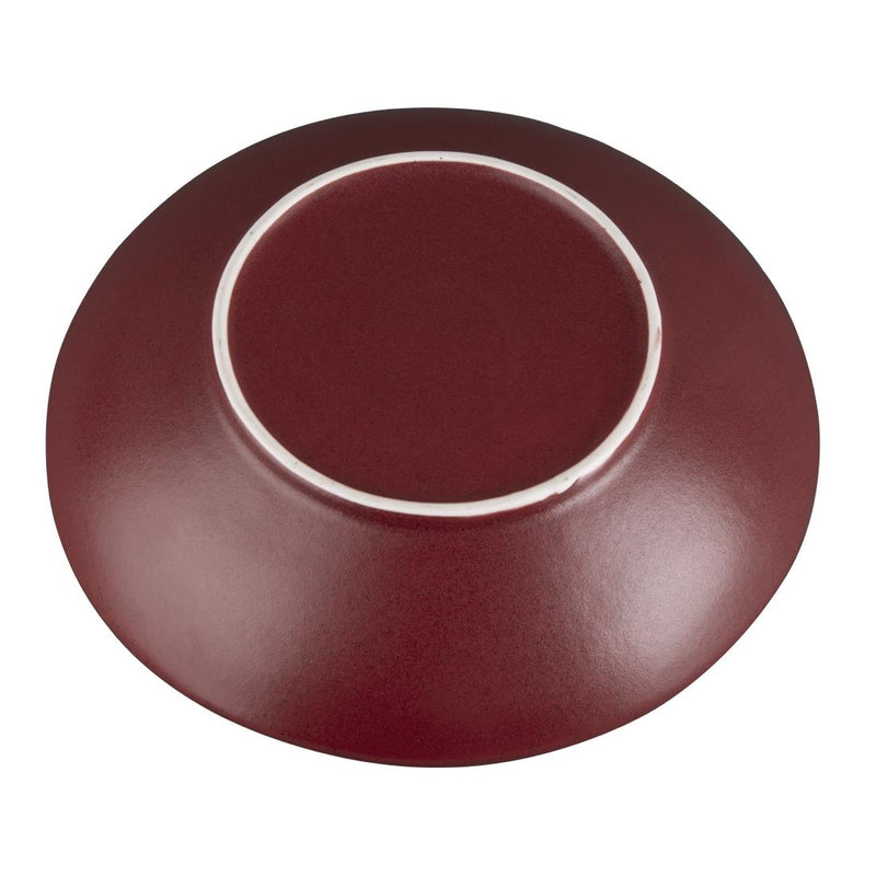 Olympia Build A Bowl Rote flache Schüssel – 250 x 45 mm (Box 4)