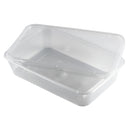 Premium Plastic Takeaway Container with Lid 500ml/18oz (Pack 250)