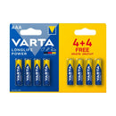 Varta Longlife Power Batterien AAA 4+4 Kostenloses Aktionspaket