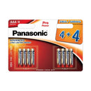 Panasonic Pro Power-Batterien AAA 4+4, kostenloses Aktionspaket