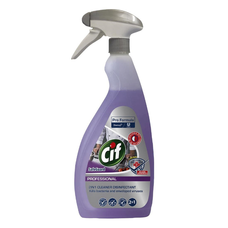 Cif Pro-Formula 2in1 Küchenreiniger, Desinfektionsmittel, gebrauchsfertig, 750 ml