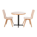 Fameg Wooden Flow Bentwood Beech Side Chairs (Pack of 2)