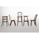 Fameg Wooden Flow Bentwood Walnut Side Chairs (Pack of 2)