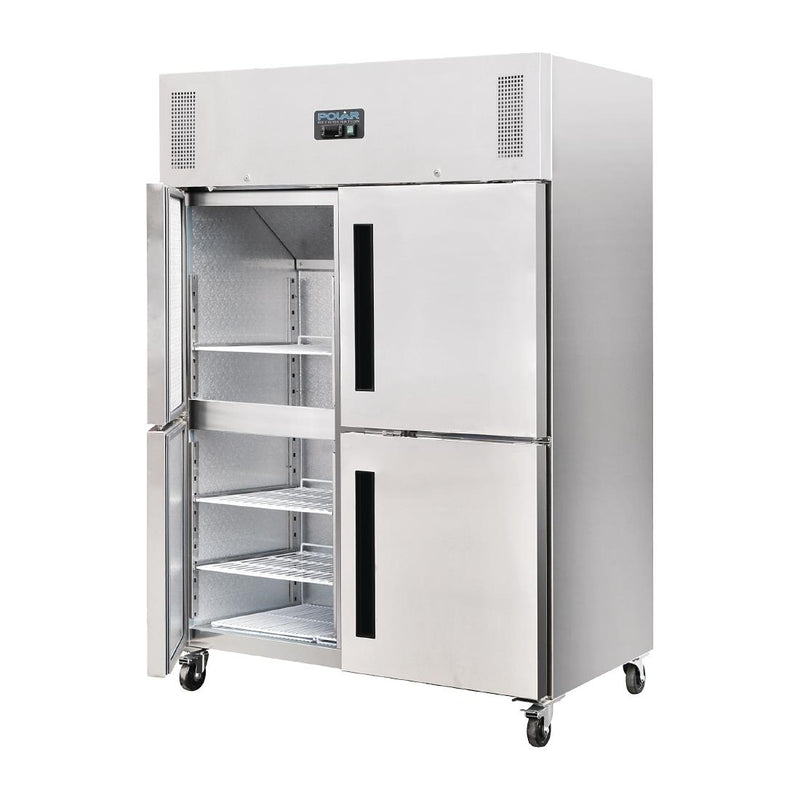 Polar G-Serie Gastro-Kühlschrank mit aufrechter Doppeltür, 1200 l