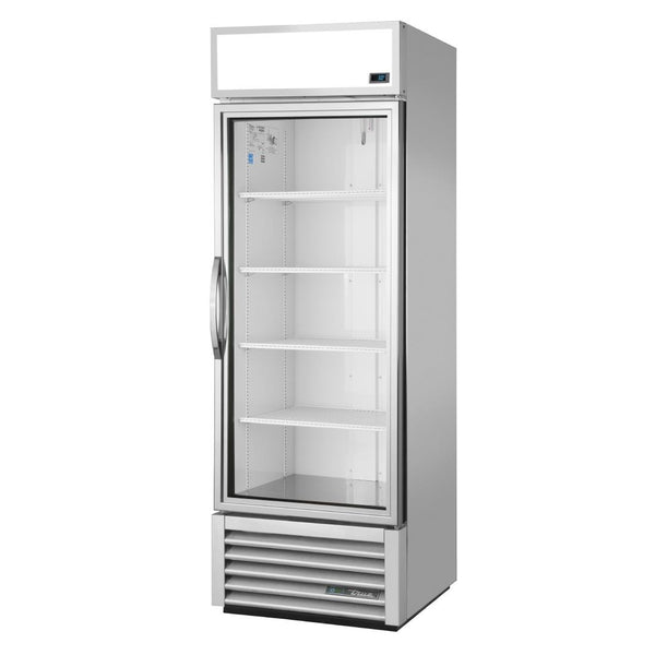 True 1 Glastür 538L Standkühlschrank Aluminium GDM-19T-HC-TSL01