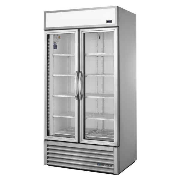 True 2 Glastür 991L Standkühlschrank Aluminium GDM-35HC-TSL01