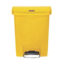 Rubbermaid Slim Jim Step on Bin Frontpedal 30Ltr Gelb