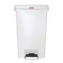 Rubbermaid Slim Jim Step on Bin Frontpedal 50Ltr Weiß