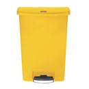 Rubbermaid Slim Jim Step on Bin Frontpedal 90Ltr Gelb