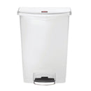 Rubbermaid Slim Jim Step on Bin Frontpedal 90Ltr Weiß