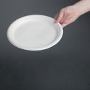 Fiesta kompostierbare Bagasse-Teller, rund, 260 mm, 50 Stück