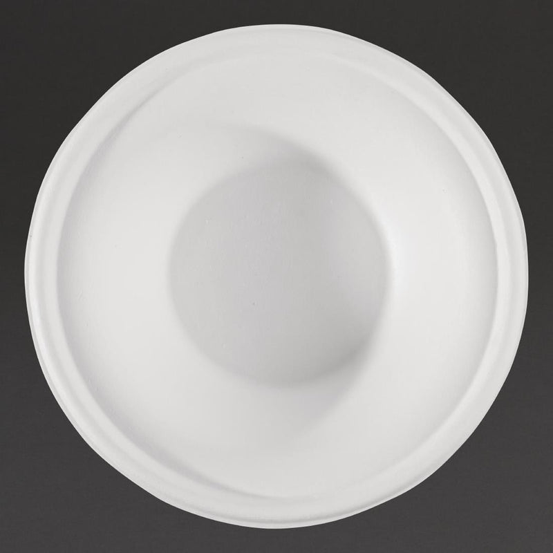 Fiesta kompostierbare Bagasse-Schalen, rund, 284 ml, 50 Stück