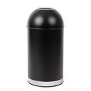 Bolero Steel Bullet Bin mit offenem Deckel, Schwarz, 40 l