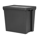 Wham Bam Recycled Aufbewahrungsbox &amp; Deckel Schwarz 92Ltr