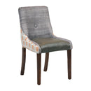 Bath Dining Chair Vintage with Alfresco Mandarin Back Saddle Ash Seat