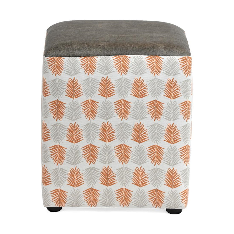 Alfresco Cube Ash Stool Mandarin (Pack of 2)