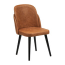 Koldal Dining Chair Buffalo Tan with Dark Wood Legs