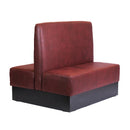 Single Booth Bench Buffalo Bordeaux