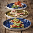 Churchill Stonecast Plume Walled Plates Ultramarine 220mm (Pack of 6)