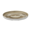 Churchill Stonecast Patina Antique Taupe Walled Plates 260mm (Pack of 6)